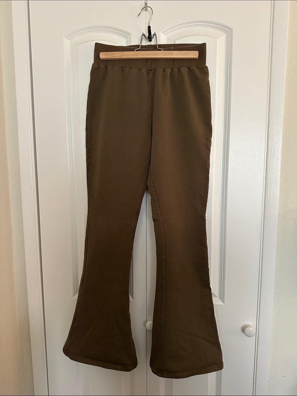 Venem Club Olive Green Flare Bottoms
